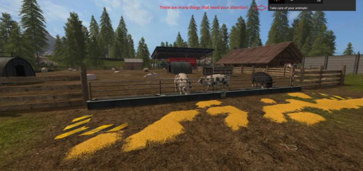 Мод скрипт Animal Notifications v 1.0 Farming Simulator 17
