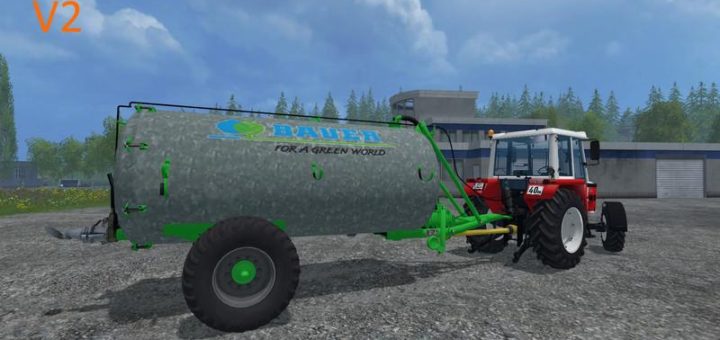 Мод бочка Bauer VB 60 Liquid manure spreader v 1.0 Farming Simulator 17