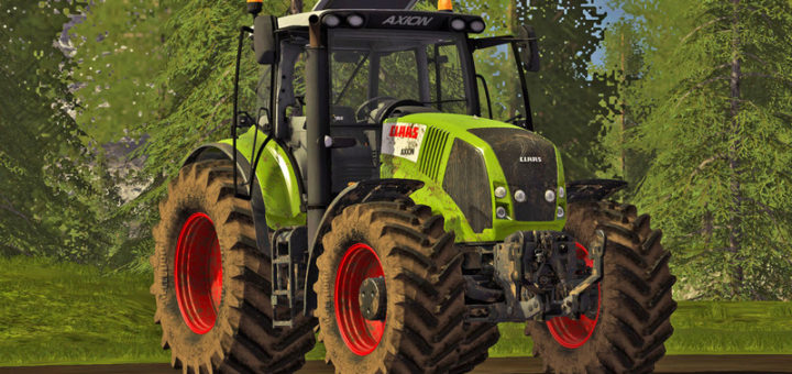 Мод трактора Claas Axion 800 (810 / 830 / 850) v 1.2 Farming Simulator 2017