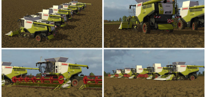 Мод ПАК комбайнов Claas Lexion 700 STAGE IV Pack V 1.2 FS17