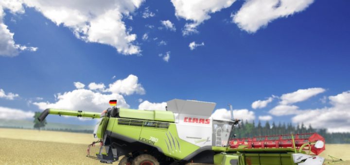 Мод комбайн Claas Lexion 780 TT Stage IV v 1.0 Farming Simulator 17