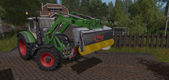 Мод щетка Fliegl PowerPro v 1.0 Farming Simulator 17