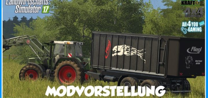 Мод прицеп Fliegl TMK 266 Black Panter v 1.0 Farming Simulator 17