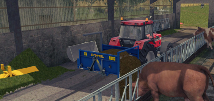 Мод Goweil RBA - Round Bale mixer v1.0 FS 17