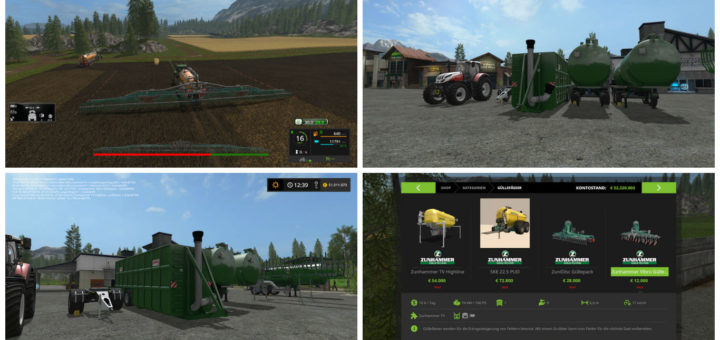 Мод ПАК Güllepack V1.0 Farming Simulator 2017