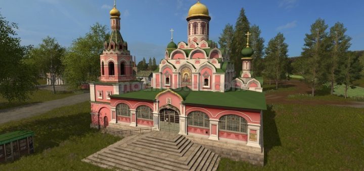 Мод собор Kazan Cathedral v 1.0 Placeable Farming Simulator 17