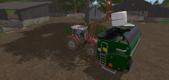 Мод миксер Keenan Mech Fibre 340 Feeder Wagon V1.1 Farming Simulator 2017