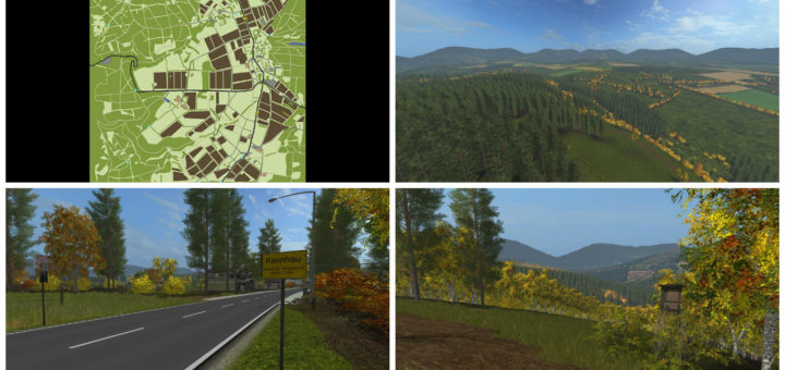 Мод карта Kleinhau v1.1 Farming Simulator 2017
