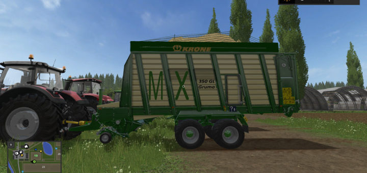 Мод прицеп Krone MX 350 GL v 1.0 FS 17
