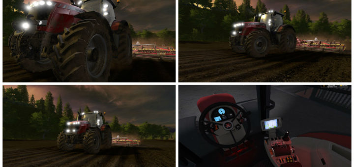 Мод трактор Massey Ferguson 8700 Series v 1.0.0.1 Farming Simulator 2017