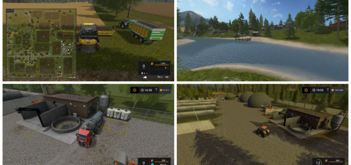 Мод карта PINE COVE v1.0 Farming Simulator 17