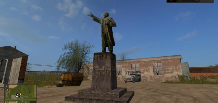 Мод памятник Ленину V1.0 Фарминг Симулятор 2017