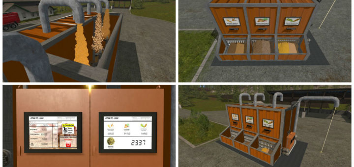 Мод Placeable Pig Food Mixer (PF-5000) v 1.0 Farming Simulator 17