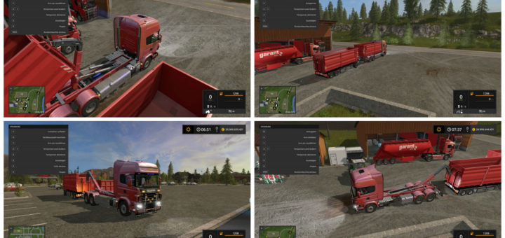 Мод грузовик Scania V8 HKL v 1.0.0.0 Farming Simulator 17