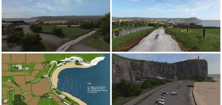 Мод карта Sandy Bay Map v 1.0 Farming Simulator 2017