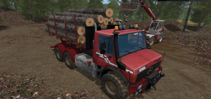 Мод грузовик Unimog Wood V 1.0wsb Farming Simulator 2017