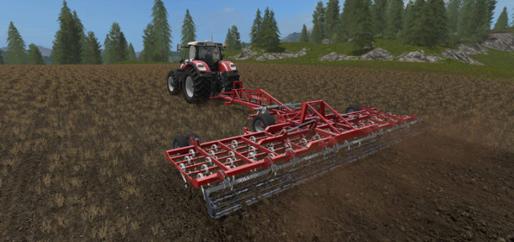 Мод культиватор Vila Vibro Dragged 10M v 1.0 FS 17