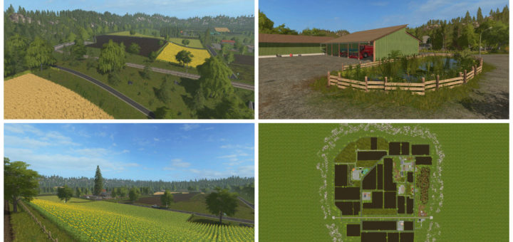 Мод карта Vogelsberg v1.0 Farming Simulator 17