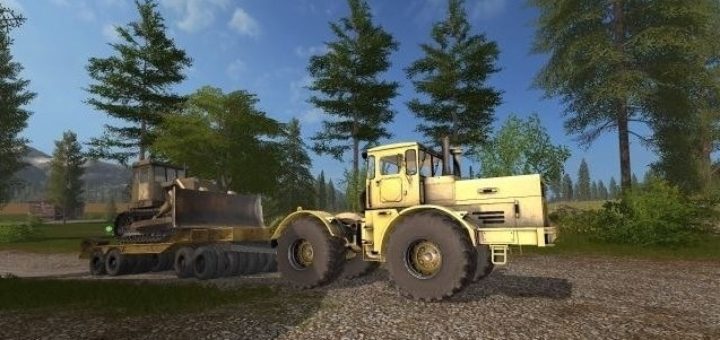Мод прицеп-тяжеловоз ЧМЗАП-5212 v 1.0.0.0 Фарминг Симулятор 2017
