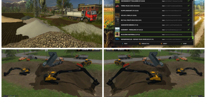 Мод BUILDING MATERIALS V1.0 FS17