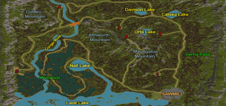 Мод карта Pacific Inlet Logging v1.2.2.1 Farming Simulator 2017