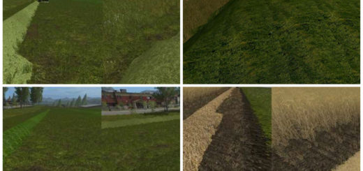 Текстуры Real Grass Hay straw V 1.0 Farming Simulator 17