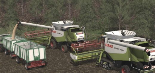 Мод ПАК комбайнов Claas Lexion 600 v 1.0 FS 17
