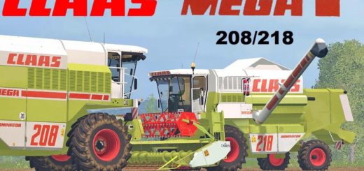 Мод комбайн Claas Mega 208 v 1. Farming Simulator 17