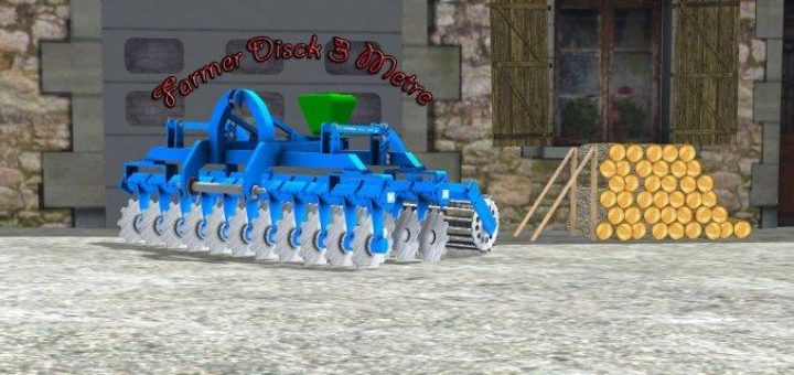 Мод культиватор Farmer disc 3m v 1.0 Farming Simulator 2017