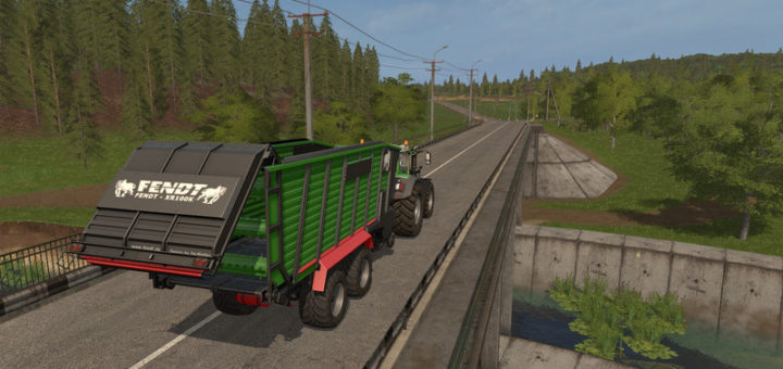 Мод прицеп FENDT XR100K V 1.2 Farming Simulator 17