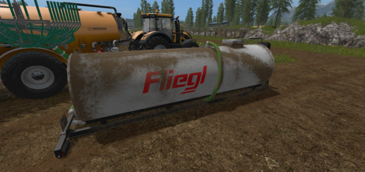 Мод бочки Fliegl Hookliftbarrel v1.0 Farming Simulator 2017