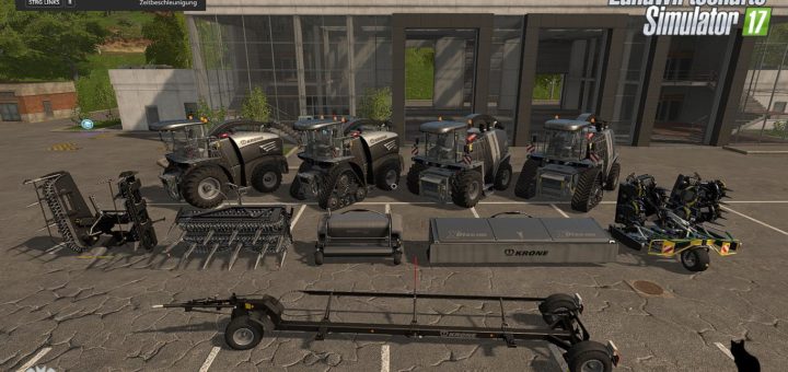 Мод ПАК KRONE BIG X BLACKBEAUTY PACK V1.0 Farming Simulator 17