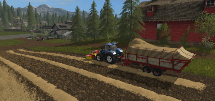 Мод прицеп Krone Turbo 3500 v 1.0 Farming Simulator 17