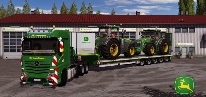 Мод ПАК MP4 JOHN DEERE WHIT DOLL PANTHER v 1.0 Farming Simulator 2017