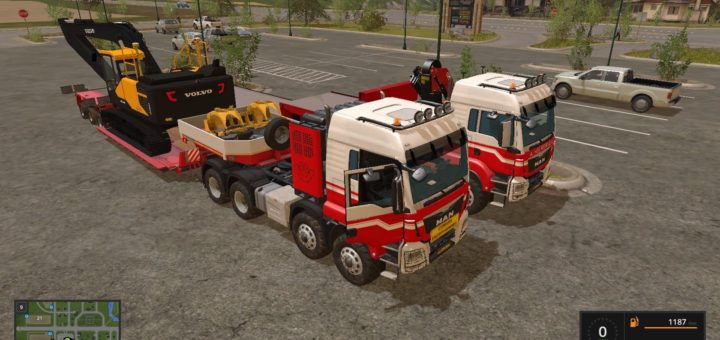 Мод грузовики NLD Helmer MAN 8x8 Heavy v 1.0 Farming Simulator 17
