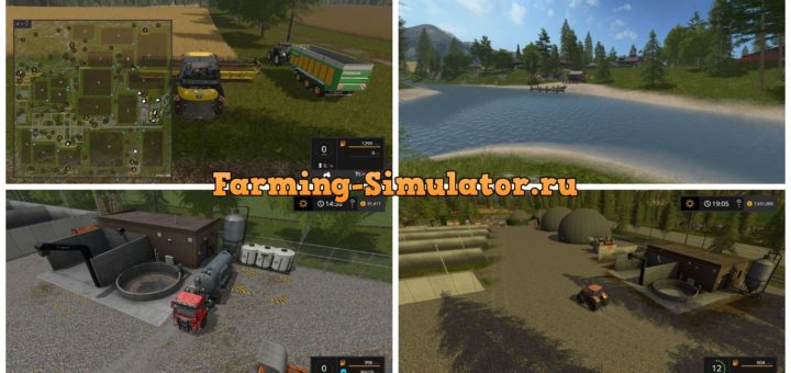 Мод карта PINE COVE v1.4 Farming Simulator 2017