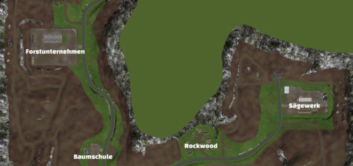 Мод карта Rockwood V 1.2 Texture Fix Farming Simulator 17