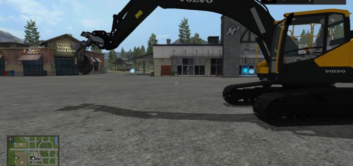 Мод экскаватор Volvo EC300E v 1.0 Farming Simulator 17