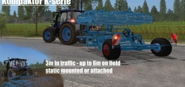 Мод культиватор Lemken Kompaktor K-Series v 2.5.5.0 FS 17