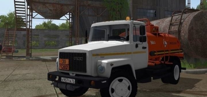 Мод ГАЗ 3309 АТЗ-4.9 Test version Фарминг Симулятор 2017
