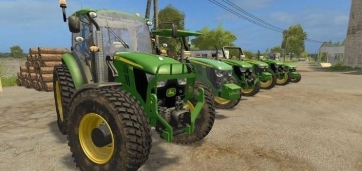 Мод трактор John Deere 5M Series v 3.0 Farming Simulator 2017
