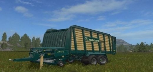 Мод прицеп Krone ZX 450 v 1.0 FS 17