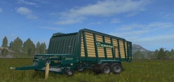 Мод прицеп Krone ZX 450 v 1.0 FS 17