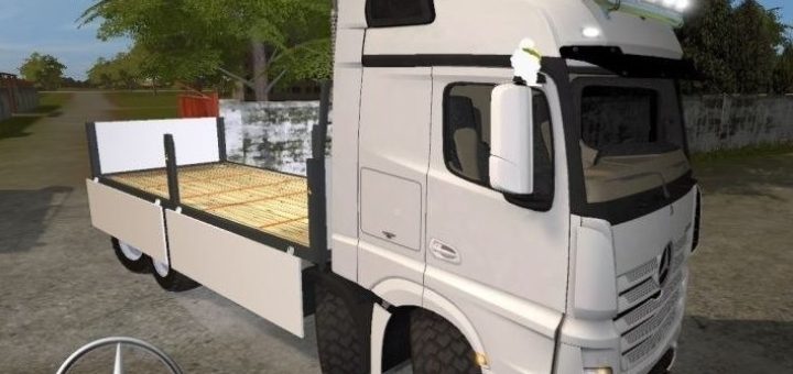 Мод грузовик Mercedes Actros MP4 8x8 Transport v 1.1 Farming Simulator 2017