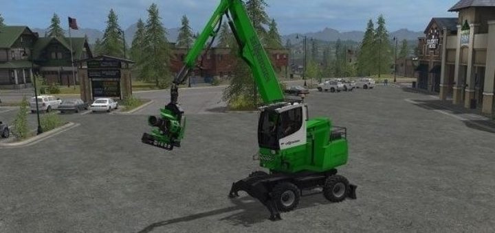 Мод харвестер Sennebogen 718 E v 1.0 Farming Simulator 2017