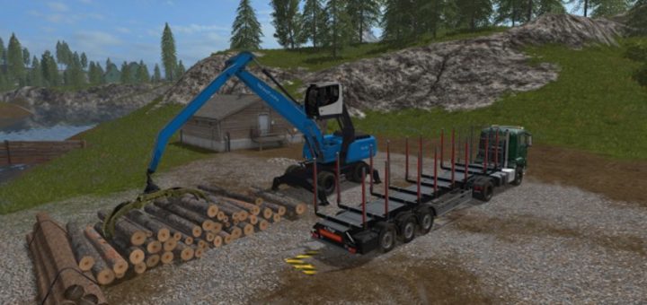 Мод погрузчик Fuchs MHL 350 Farming Simulator 17