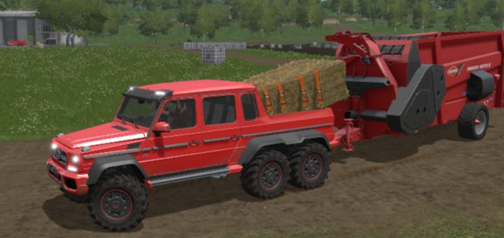 Мод авто G65 AMG 6X6 V1.0 Farming Simulator 2017