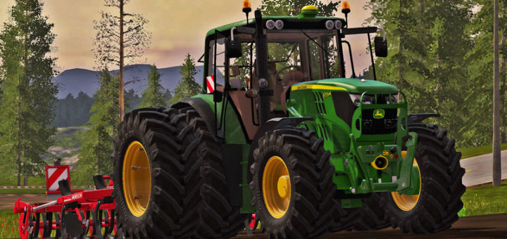 Мод трактор John Deere 6M Series (6115M, 6135M, 6155M) v 1.2 Farming Simulator 2017