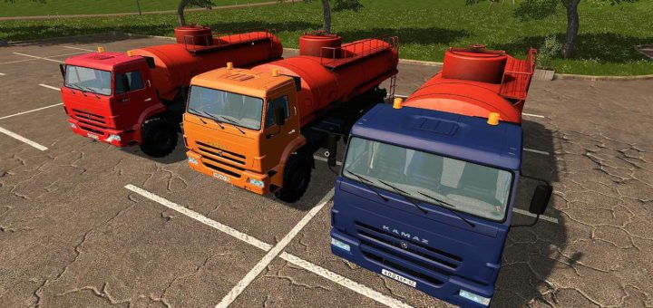 Мод бензовоз Камаз KAMAZ 43118 benzovoz V1.0 Фарминг Симулятор 2017