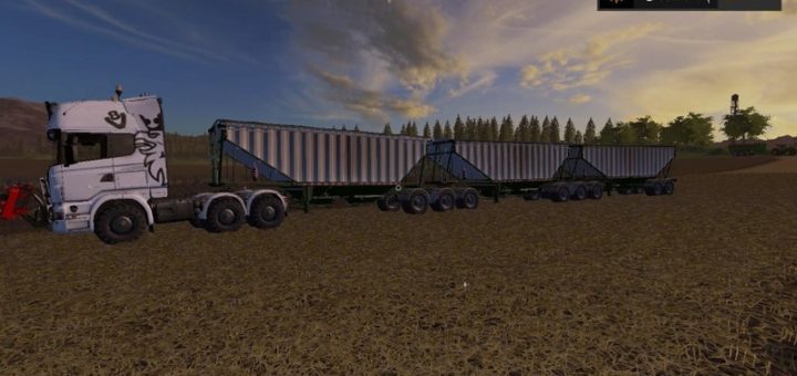 Мод прицеп MBJ Semi-trailer v 1.0 Farming Simulator 17